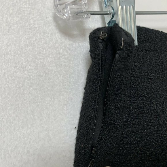 Outback Red Women Pencil Skirt Size 6 Black Mini Front Pockets Side Zip Up Lined - Picture 5 of 8